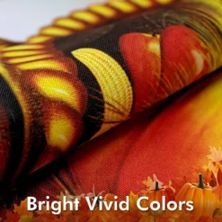 G128 Garden Flag Welcome Cornucopia With Pumpkin 12"x18" 150D -Home Decor Shop 6527851 ALT2