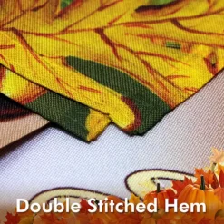 G128 Garden Flag Welcome Cornucopia With Pumpkin 12"x18" 150D -Home Decor Shop 6527851 ALT3