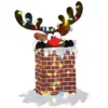 National Tree Company 2-D 70-Light Reindeer Chimney Christmas Indoor / Outdoor Decor