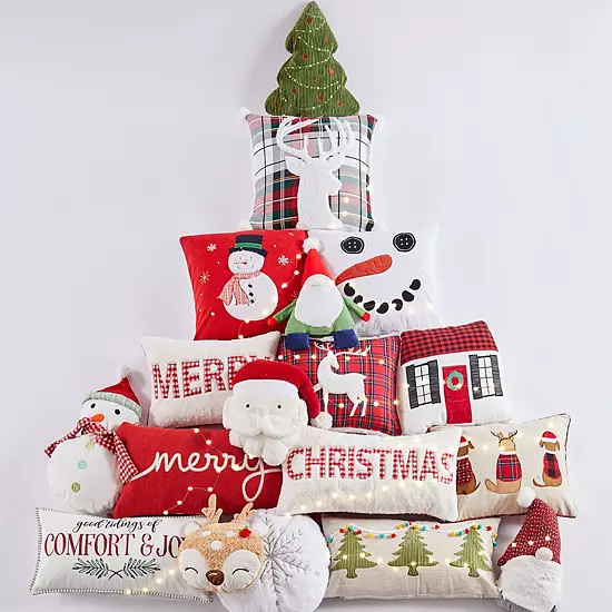 Levtex Home White Pine Snowman Applique Throw Pillow 3 Levtex Home White Pine Snowman Applique Throw Pillow - Image 3