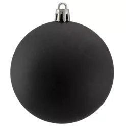 Northlight Set Of 32 Black Shatterproof Matte Christmas Ball Ornaments -Home Decor Shop 6619293 ALT2