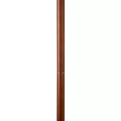 Walnut And Brass Modern Stick Floor Lamp 8 Walnut And Brass Modern Stick Floor Lamp -Home Decor Shop 6621743 ALT2