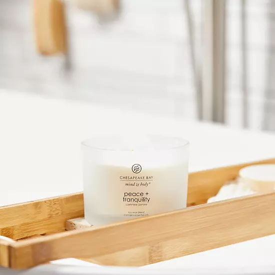 Chesapeake Bay Peace + Tranquility Cashmere Jasmine 3-Wick Jar Candle 2 Chesapeake Bay Peace + Tranquility Cashmere Jasmine 3-Wick Jar Candle - Image 2