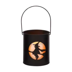Metal Lighted Halloween Lantern -Home Decor Shop 6941621 Witch