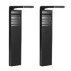Techko 2-Piece Outdoor Solar-Powered L-Shaped Path Lights Set