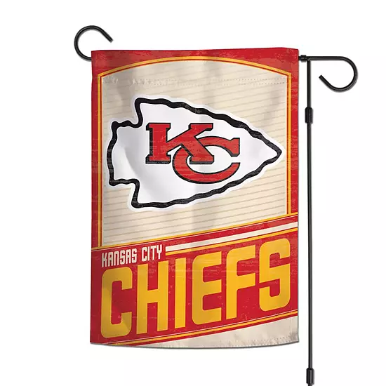 WinCraft Kansas City Chiefs 12" X 18" Retro Double-Sided Garden Flag 3 WinCraft Kansas City Chiefs 12" X 18" Retro Double-Sided Garden Flag - Image 3