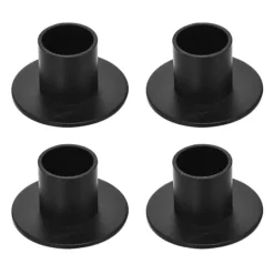 Black Candlestick Holder Metal Round Candle Stand Centerpieces Decoration 4 Pack