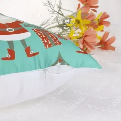 2 Pcs Printed Throw Pillow Covers Velvet Cushion Covers For Sofa Chair Couch 18 X 18 Inch -Home Decor Shop 7071512 ALT3