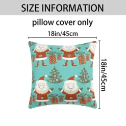 2 Pcs Printed Throw Pillow Covers Velvet Cushion Covers For Sofa Chair Couch 18 X 18 Inch -Home Decor Shop 7071512 ALT4