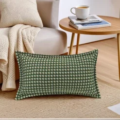 1Pcs Throw Pillow Covers With Pattern Pillow Cases Retro Cushion For Couch Sofa Home Decor 18" X 18" -Home Decor Shop 7073608 ALT4