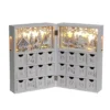 Polar Elegance Christmas Wooden Advent Calendar Book W/24 Drawers And Leds Holiday Gifts Home Decor