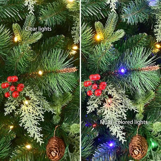 Puleo International Inc. 7.5-ft. Pre-Lit Albany Spruce Adorned Artificial Christmas Tree 4 Puleo International Inc. 7.5-ft. Pre-Lit Albany Spruce Adorned Artificial Christmas Tree - Image 4