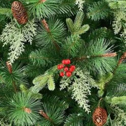 Puleo International Inc. 7.5-ft. Pre-Lit Albany Spruce Adorned Artificial Christmas Tree 11 Puleo International Inc. 7.5-ft. Pre-Lit Albany Spruce Adorned Artificial Christmas Tree -Home Decor Shop 7178549 ALT4