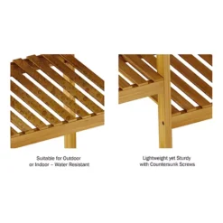 Pure Garden 9-Tier Freestanding Bamboo Plant Stand 7 Pure Garden 9-Tier Freestanding Bamboo Plant Stand -Home Decor Shop 7260550 ALT2