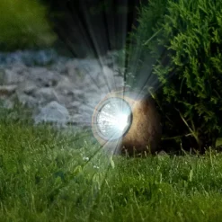 Pure Garden Outdoor Solar LED Rock Lights 4-Pack -Home Decor Shop 7260900 ALT2