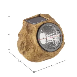 Pure Garden Outdoor Solar LED Rock Lights 4-Pack -Home Decor Shop 7260900 ALT6