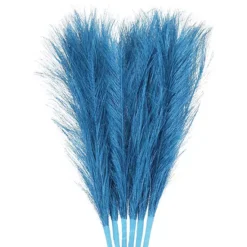 Faux Pampas Grass Small Fake Fluffy Pampas Grass Artificial Vase Filler For Home Office Vase