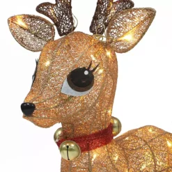 Puleo International Lighted Outdoor Wire Frame Deer 3-piece Set -Home Decor Shop 7292371 ALT4