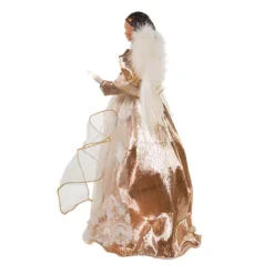 Kurt Adler 16-Inch White/Rose Gold Black Angel Tree Topper -Home Decor Shop 7317217 ALT2