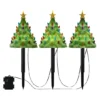 Mr Christmas 9-in. Pre-Lit Blow Mold Pathway Trees 3-piece Set