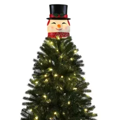 Mr Christmas 12-in. Blow Mold Snowman Lit Tree Topper -Home Decor Shop 7378933 ALT2