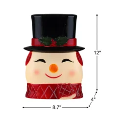 Mr Christmas 12-in. Blow Mold Snowman Lit Tree Topper -Home Decor Shop 7378933 ALT4