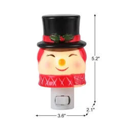 Mr Christmas 5-in. Shatterproof Snowman Night Light -Home Decor Shop 7379005 ALT5