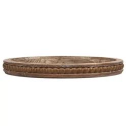 Storied Home Whitewashed Round Decorative Wood Tray -Home Decor Shop 7394672 ALT4