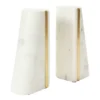 Storied Home Geometric Marble Bookends 2-piece Set