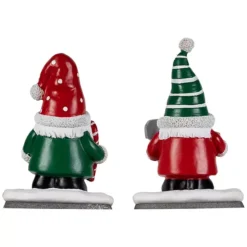 Northlight Santa Gnomes Christmas Stocking Holders - 6.25" - Set Of 2 -Home Decor Shop 7400356 ALT5