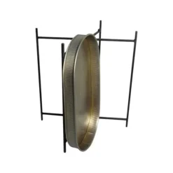 Discover Europe - Made In Turkey Brass Plated Aras Metal Tray With Stand