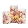 Mikasa 3 Pc. LED Waxed Filled Glass Votives Candle Set
