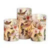 Mikasa 3-pc. LED Waxed Filled Glass Votive Candle Set