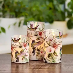 Mikasa 3-pc. LED Waxed Filled Glass Votive Candle Set -Home Decor Shop 7428293 ALT