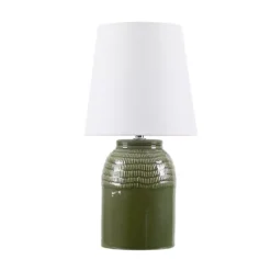 Green Ceramic Accent Table Lamp