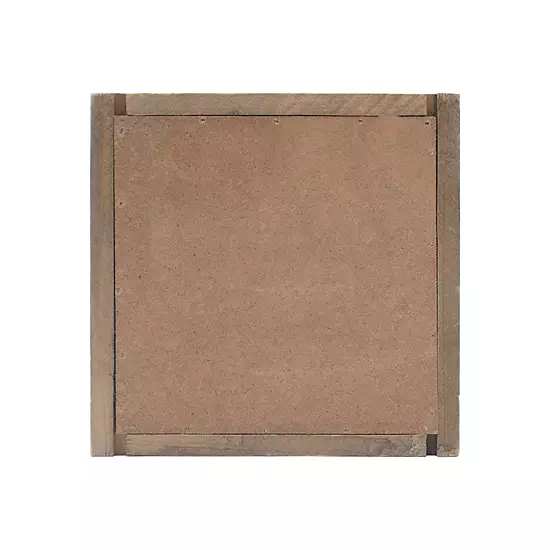 Parisloft Better Not Pout Rustic Wood Framed Square Christmas Tabletop Sign, 5.8"x5.8" 4 Parisloft Better Not Pout Rustic Wood Framed Square Christmas Tabletop Sign, 5.8"x5.8" - Image 4