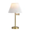Brushed Brass Swing-Arm Table Lamp