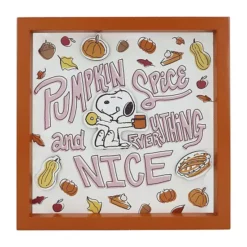 Celebrate Together™ Peanuts Football Caption Box Table Decor -Home Decor Shop 7528699 Pumpkin Spice