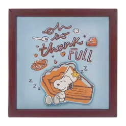 Celebrate Together™ Peanuts Football Caption Box Table Decor -Home Decor Shop 7528699 Thankful 1