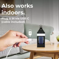 Techko Solar Bug Zapper Lantern With 360º Easy-Clean Brush -Home Decor Shop 7536361 ALT7