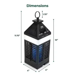 Techko Solar Bug Zapper Lantern With 360º Easy-Clean Brush -Home Decor Shop 7536361 ALT9