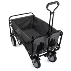 Pure Garden Gray Collapsible Wagon Folding Cart -Home Decor Shop 7538883 ALT12