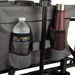 Pure Garden Gray Collapsible Wagon Folding Cart -Home Decor Shop 7538883 ALT14