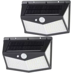 Pure Garden Outdoor Solar Light 2-pc. Set – Motion Sensor