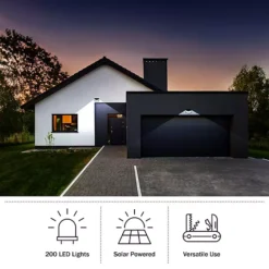 Pure Garden Outdoor Solar Light 2-pc. Set – Motion Sensor -Home Decor Shop 7538899 ALT3