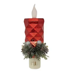 St. Nicholas Square® Acrylic Candle Night Light -Home Decor Shop 7597050 Red