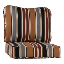 Greendale Home Fashions 2-Piece Deep Seat Cushion Set -Home Decor Shop 7599694 Brick Stripe