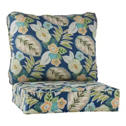 Greendale Home Fashions 2-Piece Deep Seat Cushion Set -Home Decor Shop 7599694 Marlow Blue Floral
