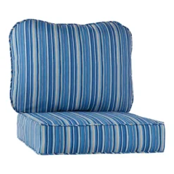 Greendale Home Fashions 2-Piece Deep Seat Cushion Set -Home Decor Shop 7599694 Sapphire Stripe
