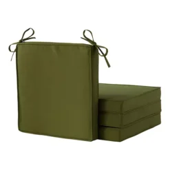 Greendale Home Fashions 4-Piece Outdoor Square Chair Pad Set -Home Decor Shop 7599698 Hunter Green